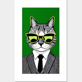 Cool Cat Boss Posters and Art